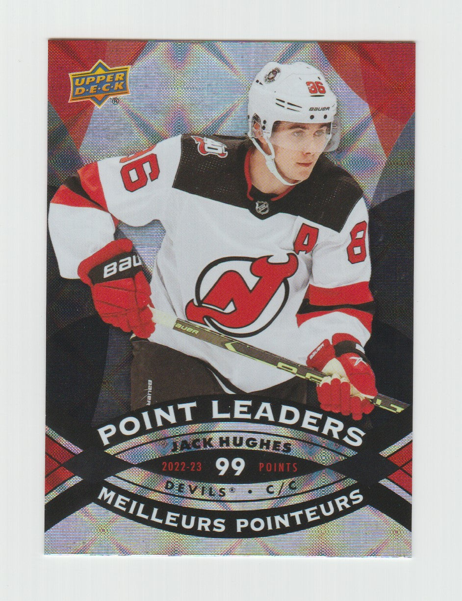 2023-24 Upper Deck Tim Hortons Point Leaders #PL-10 Jack Hughes