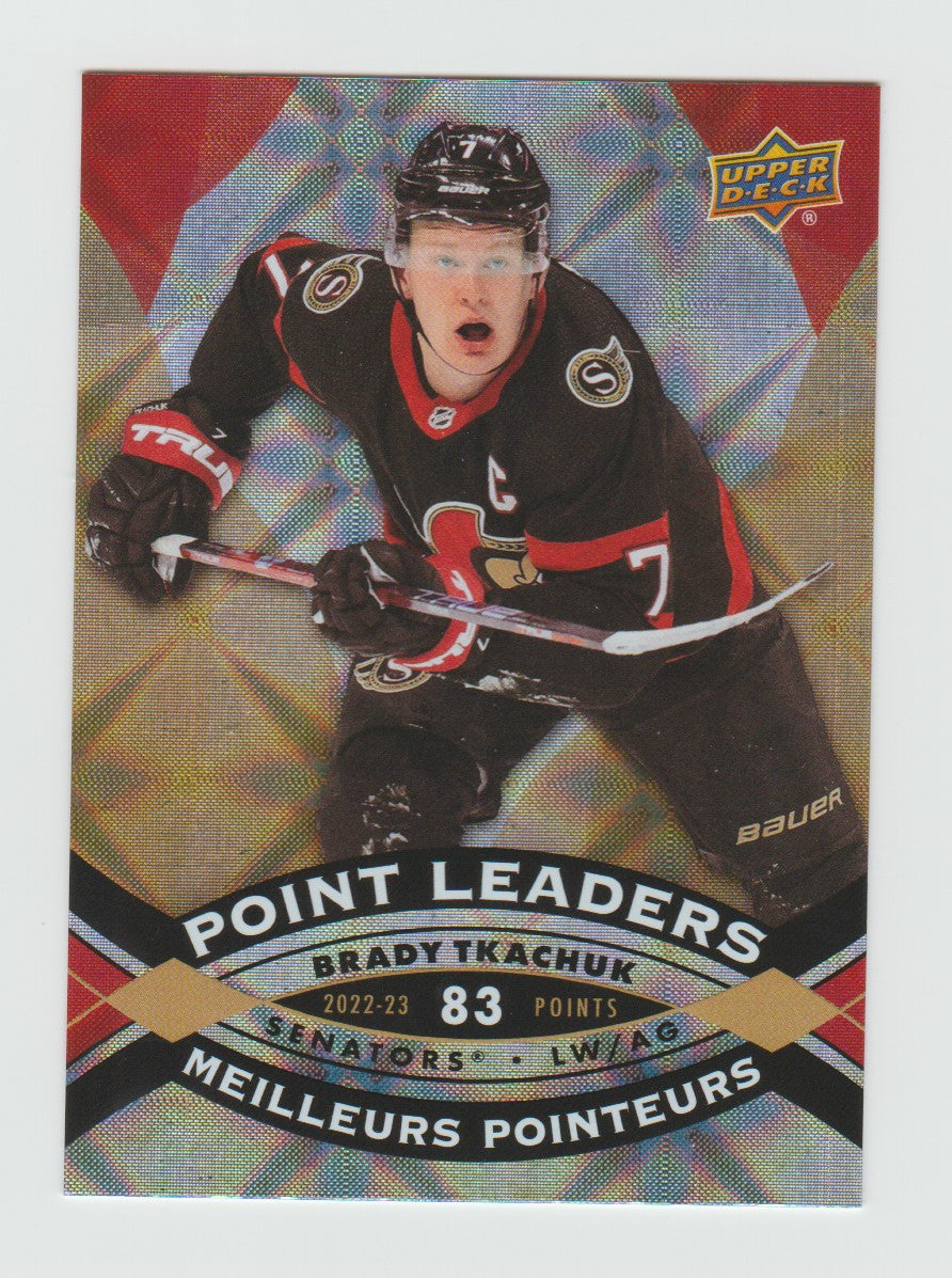 2023-24 Upper Deck Tim Hortons Point Leaders #PL-16 Brady Tkachuk