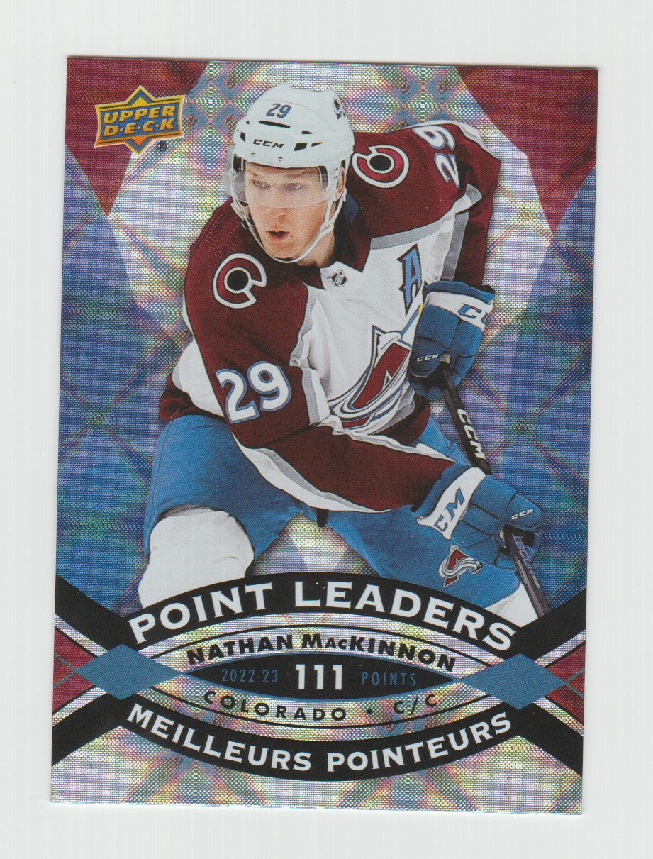 2023-24 Upper Deck Tim Hortons Point Leaders #PL-8 Nathan MacKinnon