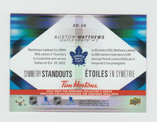 Load image into Gallery viewer, 2023-24 Upper Deck Tim Hortons Symmetry Standouts #3D-16 Auston Matthews
