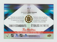 Load image into Gallery viewer, 2023-24 Upper Deck Tim Hortons Symmetry Standouts #3D-7 David Pastrnak
