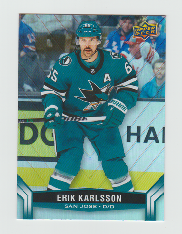 Erik Karlsson San Jose Sharks #65 Teal Youth Name & Number Jersey T-Shirt