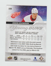 Load image into Gallery viewer, 2023-24 Upper Deck Young Guns #228 Simon Edvinsson
