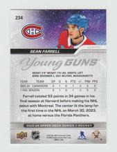 Load image into Gallery viewer, 2023-24 Upper Deck Young Guns #234 Sean Farrell
