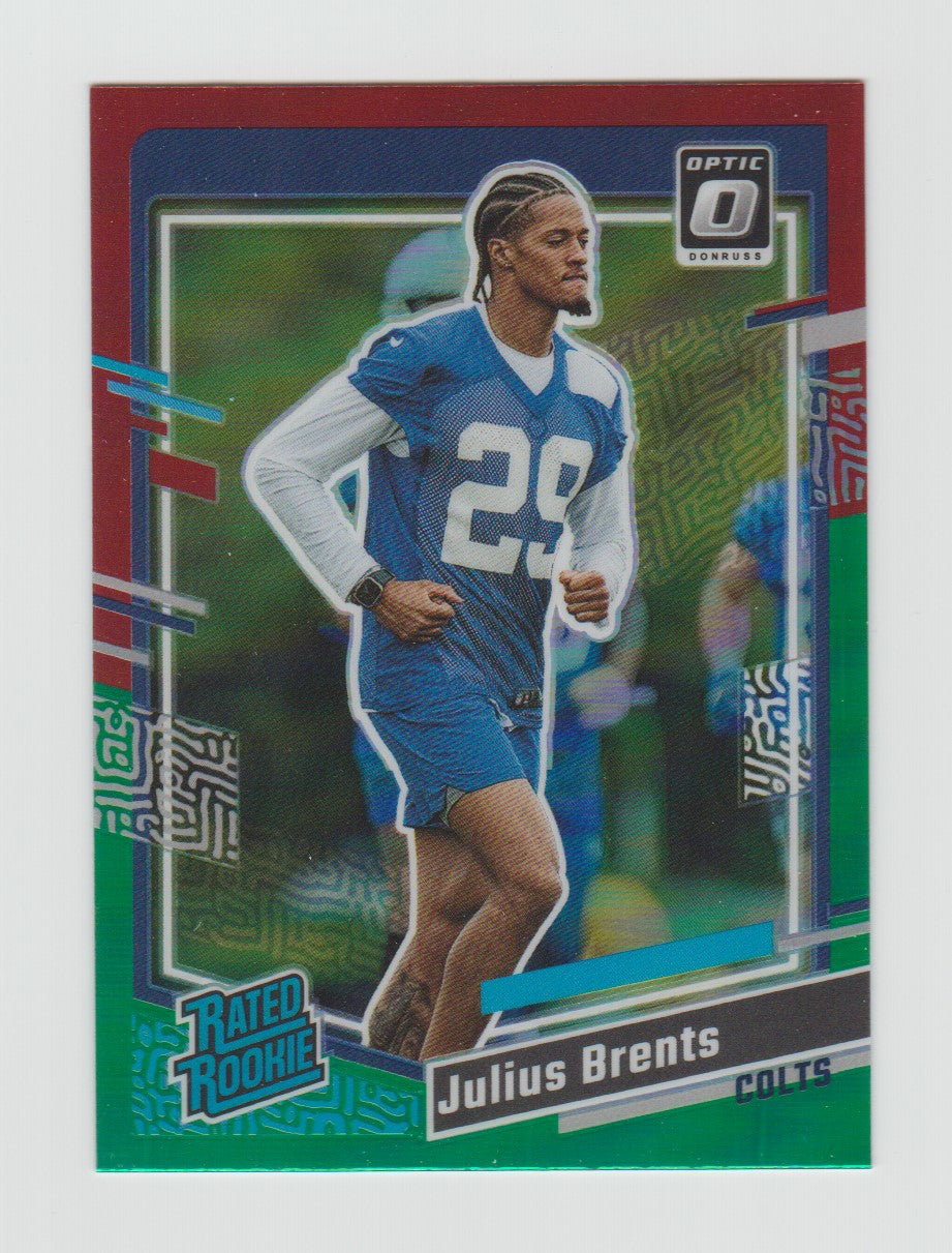 2023 Donruss Optic Rated Rookies Preview Red and Green #346 Julius Brents