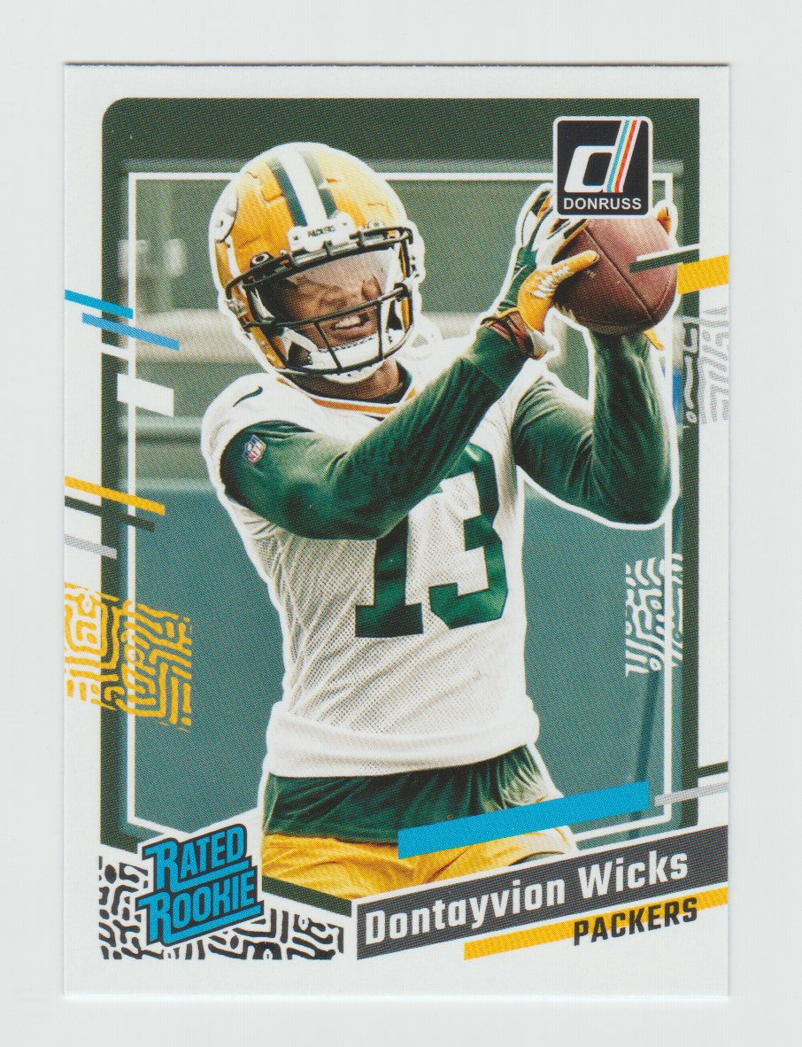 2023 Donruss Rated Rookie #333 Dontayvion Wicks