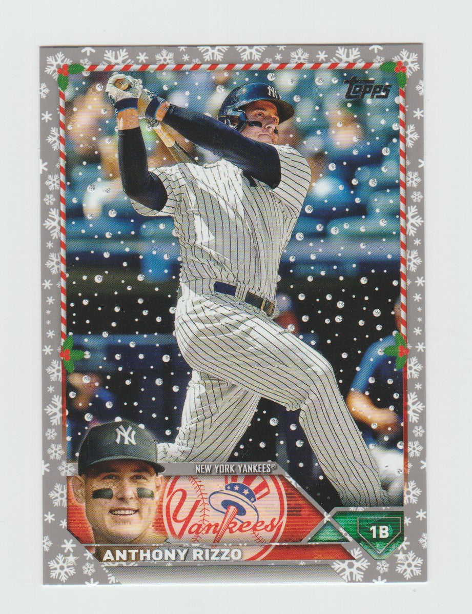 2023 Topps Holiday Metallic #H87 Anthony Rizzo