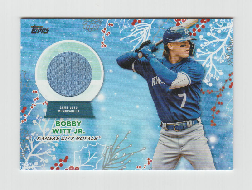 2023 Topps Holiday Relics #RC-BW Bobby Witt Jr.