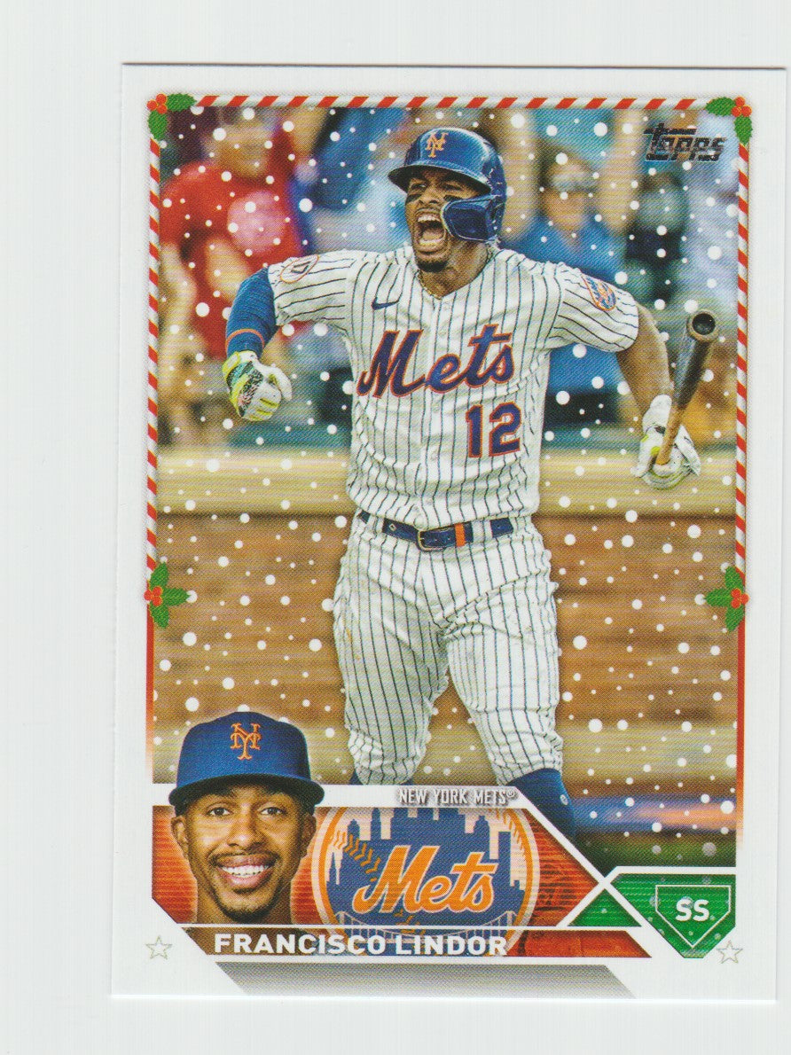 2023 Topps Holiday #H119 Francisco Lindor