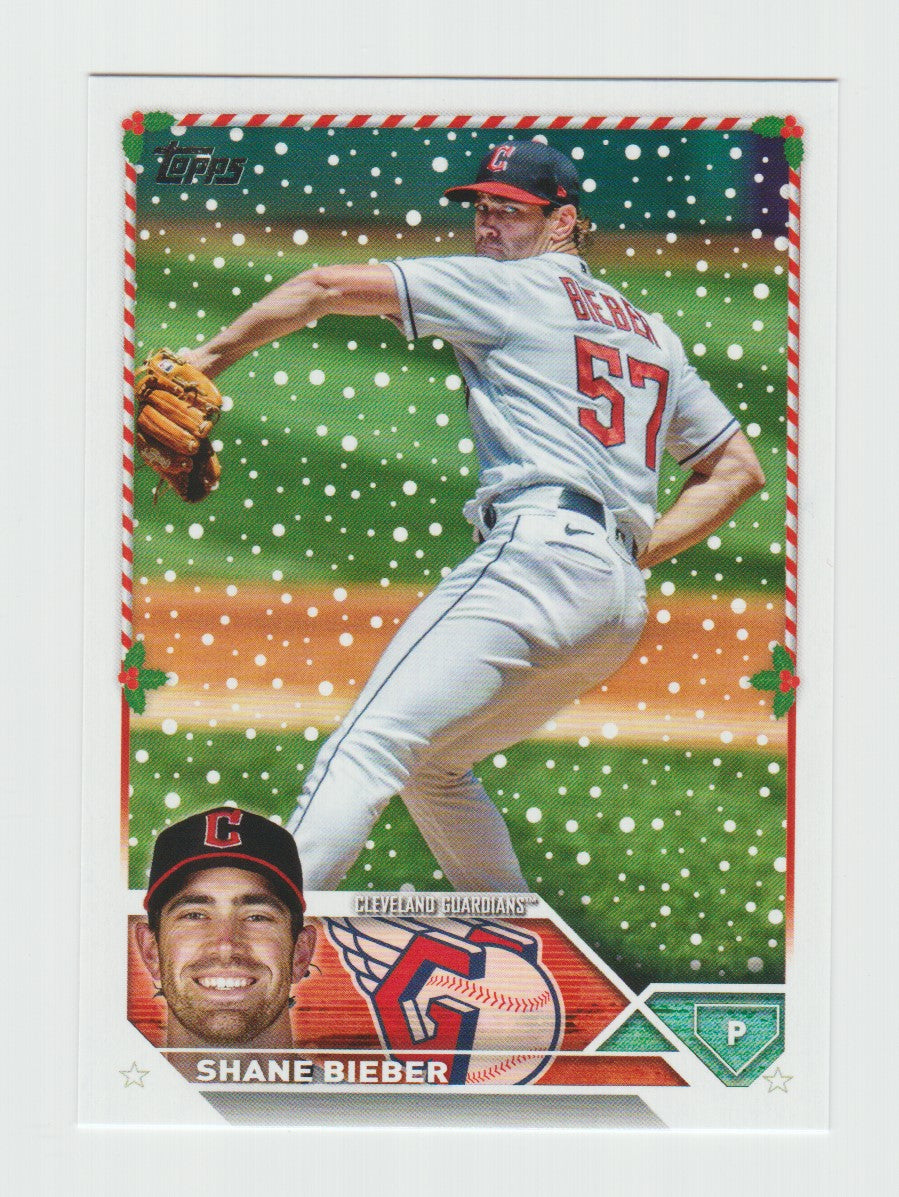 2023 Topps Holiday #H153 Shane Bieber