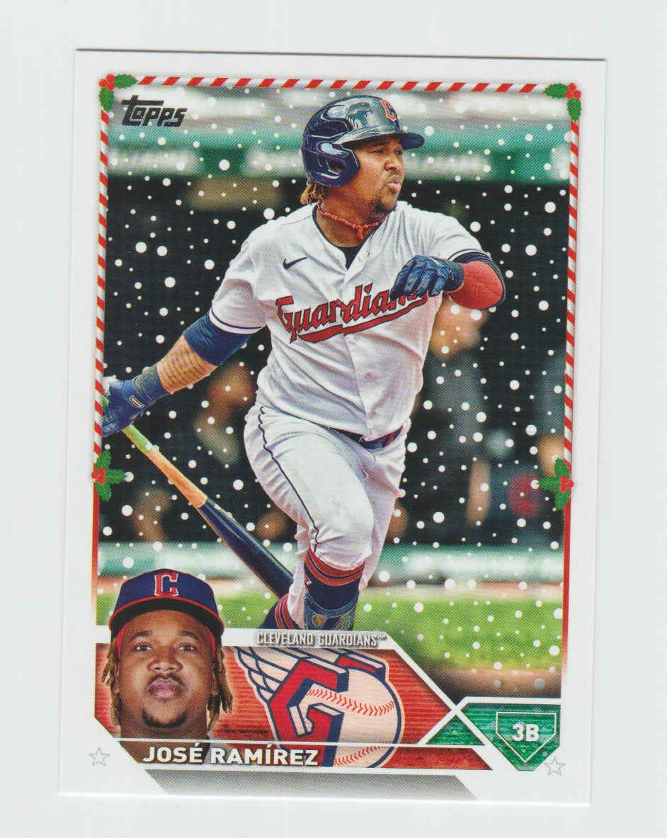 2023 Topps Holiday #H94 Jose Ramirez