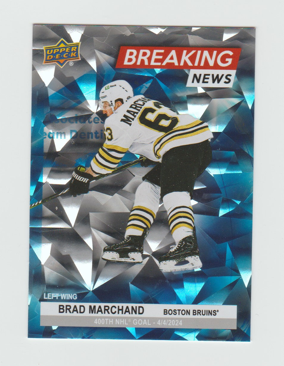 2024-25 Upper Deck Breaking News #BN-5 Brad Marchand