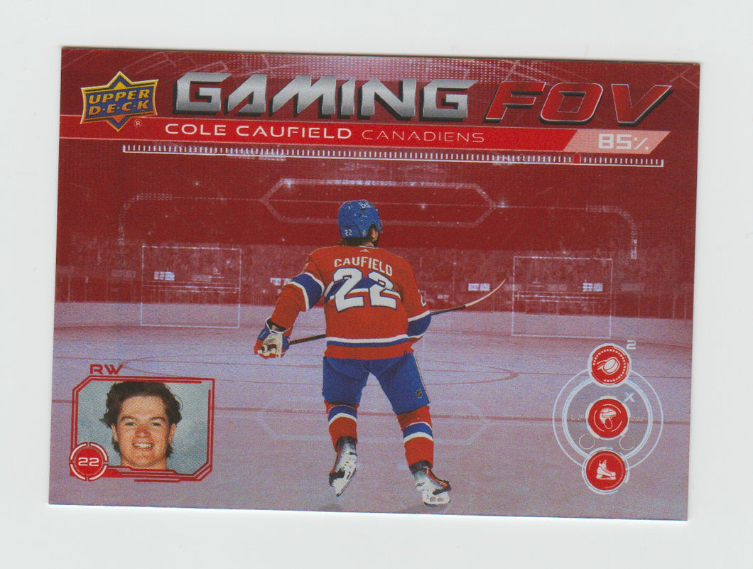 2024-25 Upper Deck Gaming FOV #GFOV-7 Cole Caufield