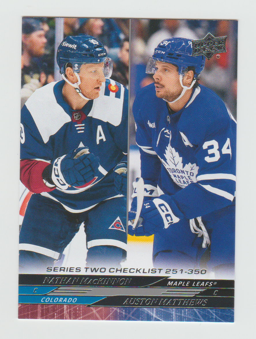 2024-25 Upper Deck #449 Auston Matthews & Nathan MacKinnon