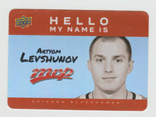 Load image into Gallery viewer, 2025-26 Upper Deck MVP Hello Name Is Stickers #HNI-21 Artyom Levshunov
