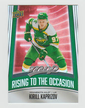 Load image into Gallery viewer, 2025-26 Upper Deck MVP Rising to the Occasion #RO-11 Kirill Kaprizov
