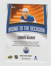 Load image into Gallery viewer, 2025-26 Upper Deck MVP Rising to the Occasion #RO-12 Connor McDavid
