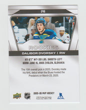 Load image into Gallery viewer, 2025-26 Upper Deck MVP Rookies #246 Dalibor Dvorsky
