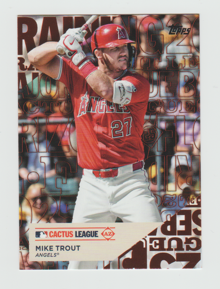 2025 Topps Training Grounds #TG-8 Mike Trout