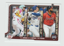 Load image into Gallery viewer, 2025 Topps #347 Luis Arraez, Shohei Ohtani, &amp; Marcell Ozuna
