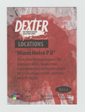 Load image into Gallery viewer, 2012 Dexter Fourth Season Locations #D4:L:4 Miami Metro P D
