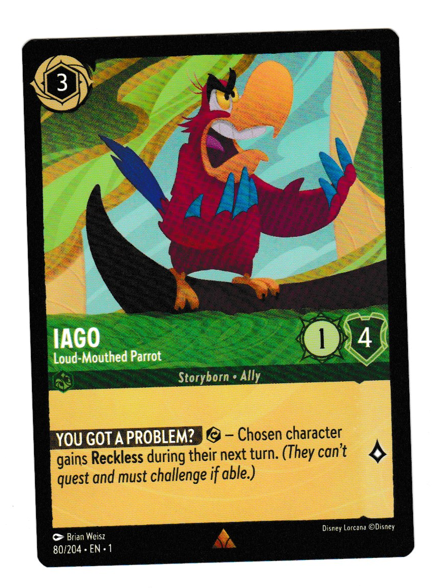 Disney Lorcana The First Chapter Iago Loud-Mouthed Parrot