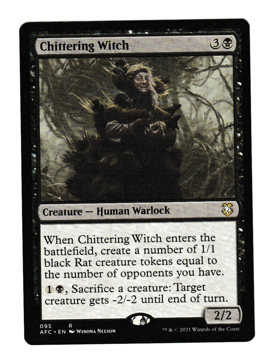 Adventures in the Forgotten Realms Commander Chittering Witch