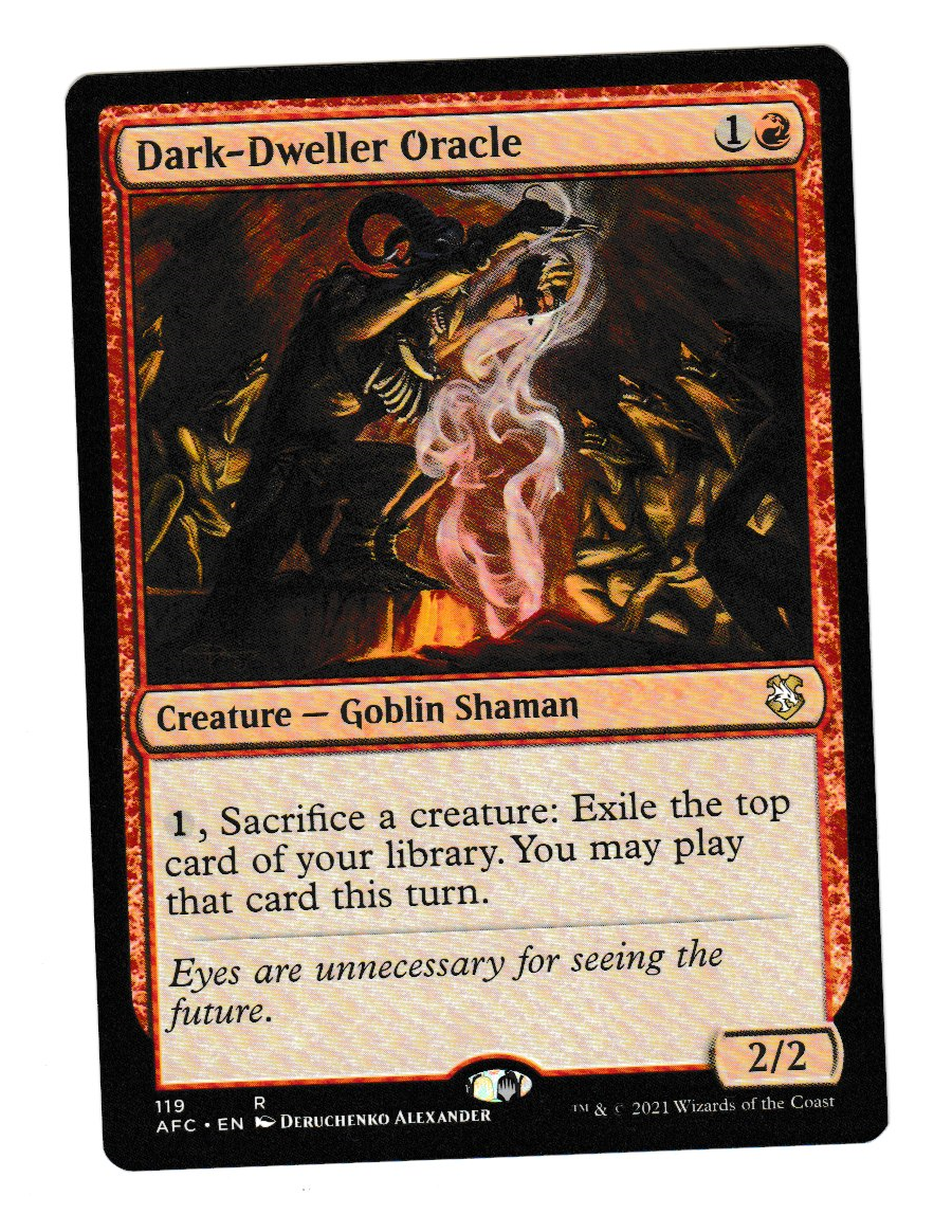 Adventures in the Forgotten Realms Commander Dark-Dweller Oracle