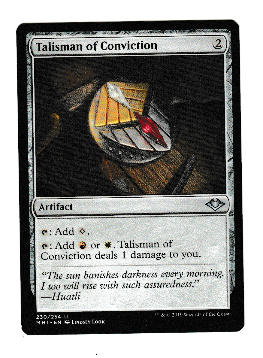 Modern Horizons Talisman of Conviction