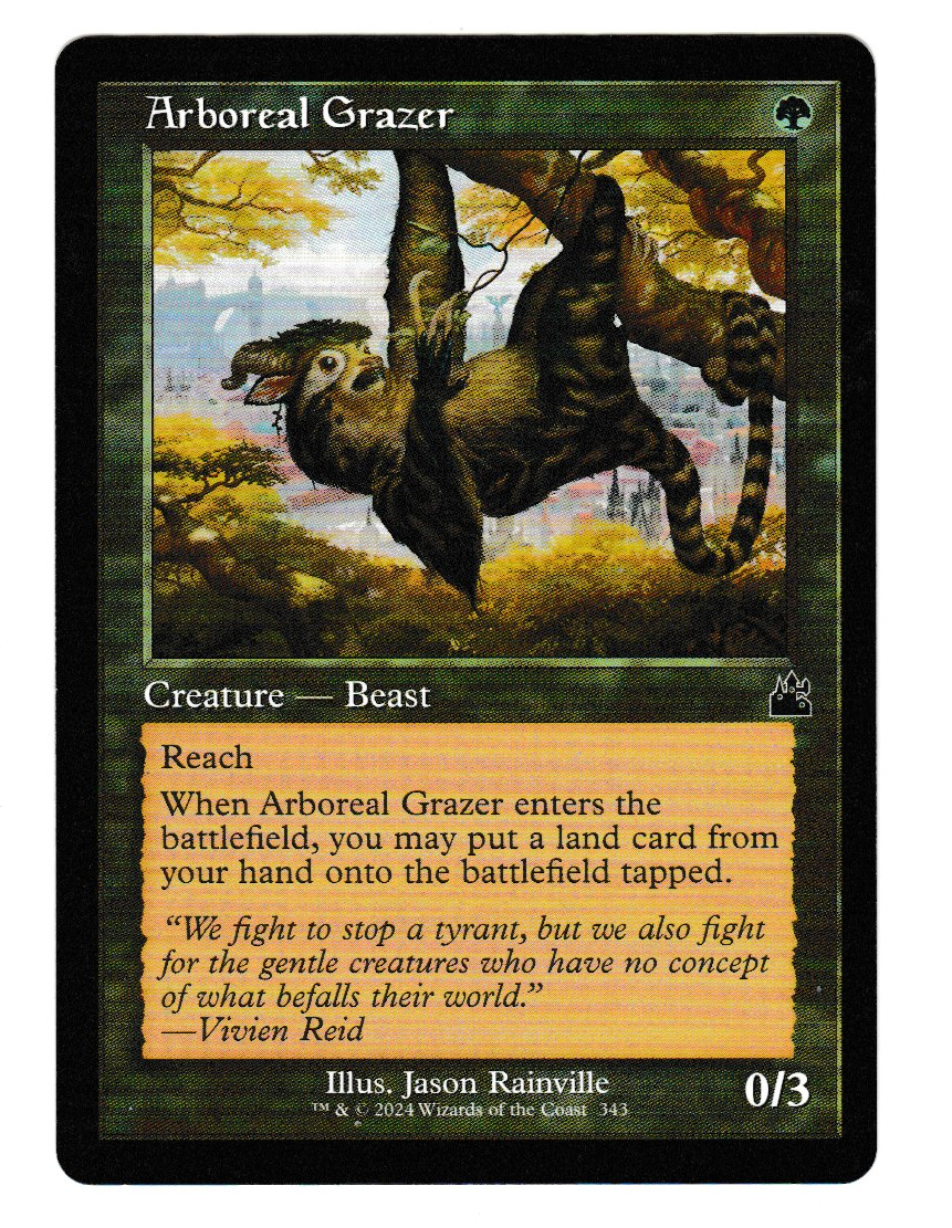 Ravnica Remastered Arboreal Grazer Retro Frame