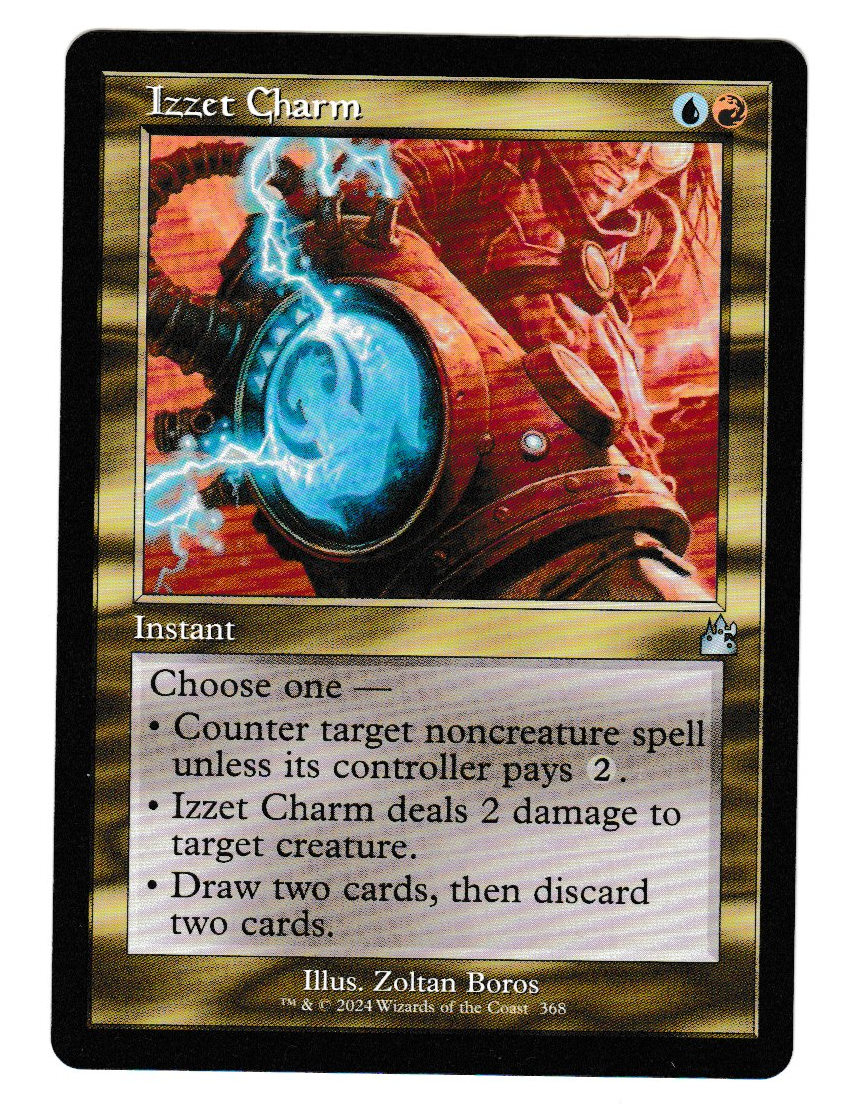 Ravnica Remastered Izzet Charm Retro Frame