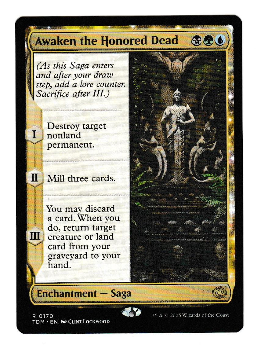 Magic the Gathering Tarkir: Dragonstorm Awaken the Honored Dead