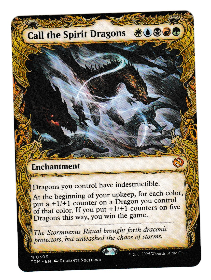 Magic the Gathering Tarkir: Dragonstorm Call the Spirit Dragons Showcase