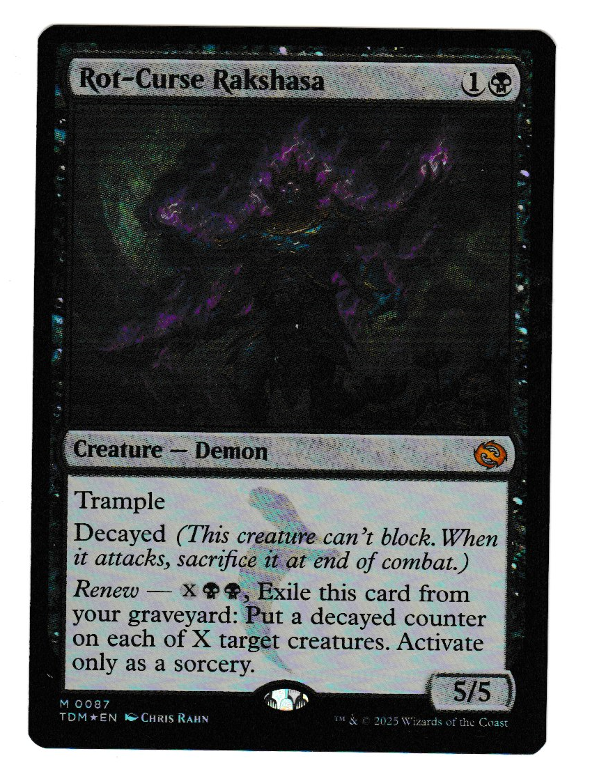 Magic the Gathering Tarkir: Dragonstorm Rot-Curse Rakshasa