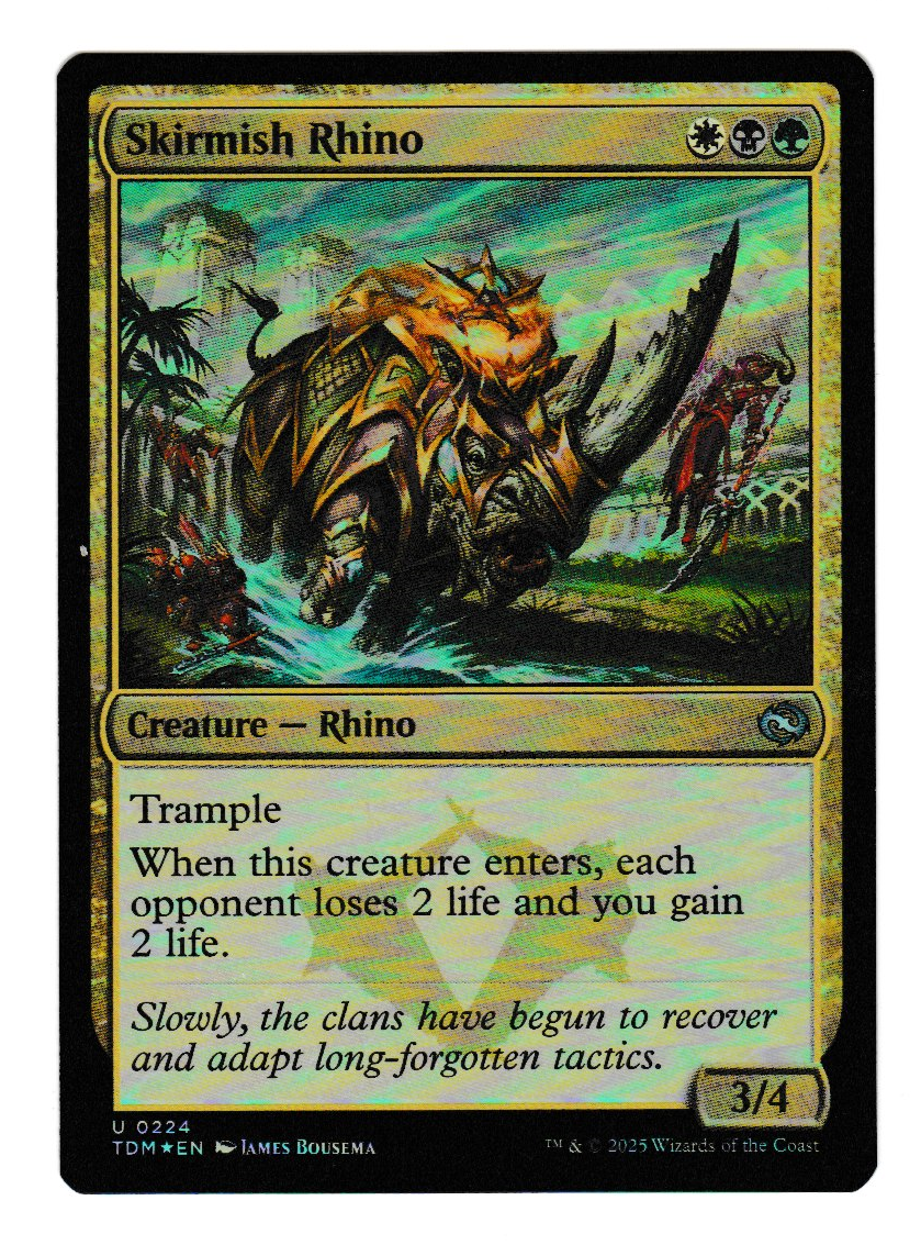 Magic the Gathering Tarkir: Dragonstorm Skirmish Rhino Foil
