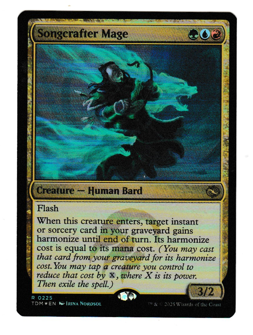Magic the Gathering Tarkir: Dragonstorm Songcrafter Mage foil
