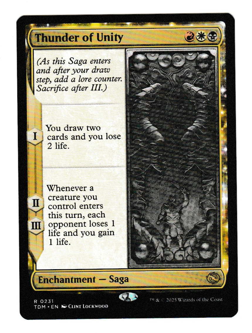 Magic the Gathering Tarkir: Dragonstorm Thunder of Unity