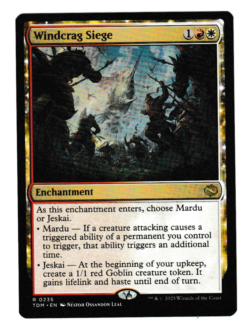 Magic the Gathering Tarkir: Dragonstorm Windcrag Siege