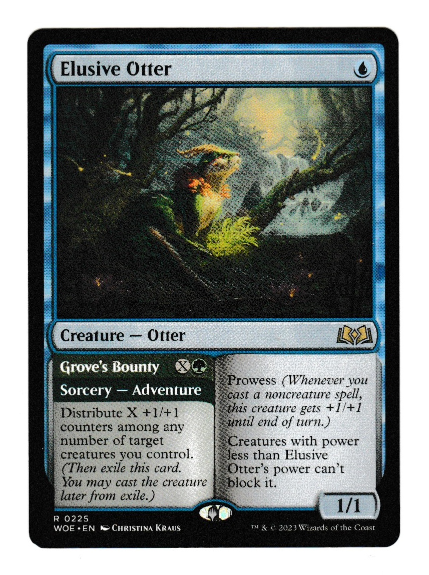 Wilds of Eldraine Elusive Otter // Grove's Bounty