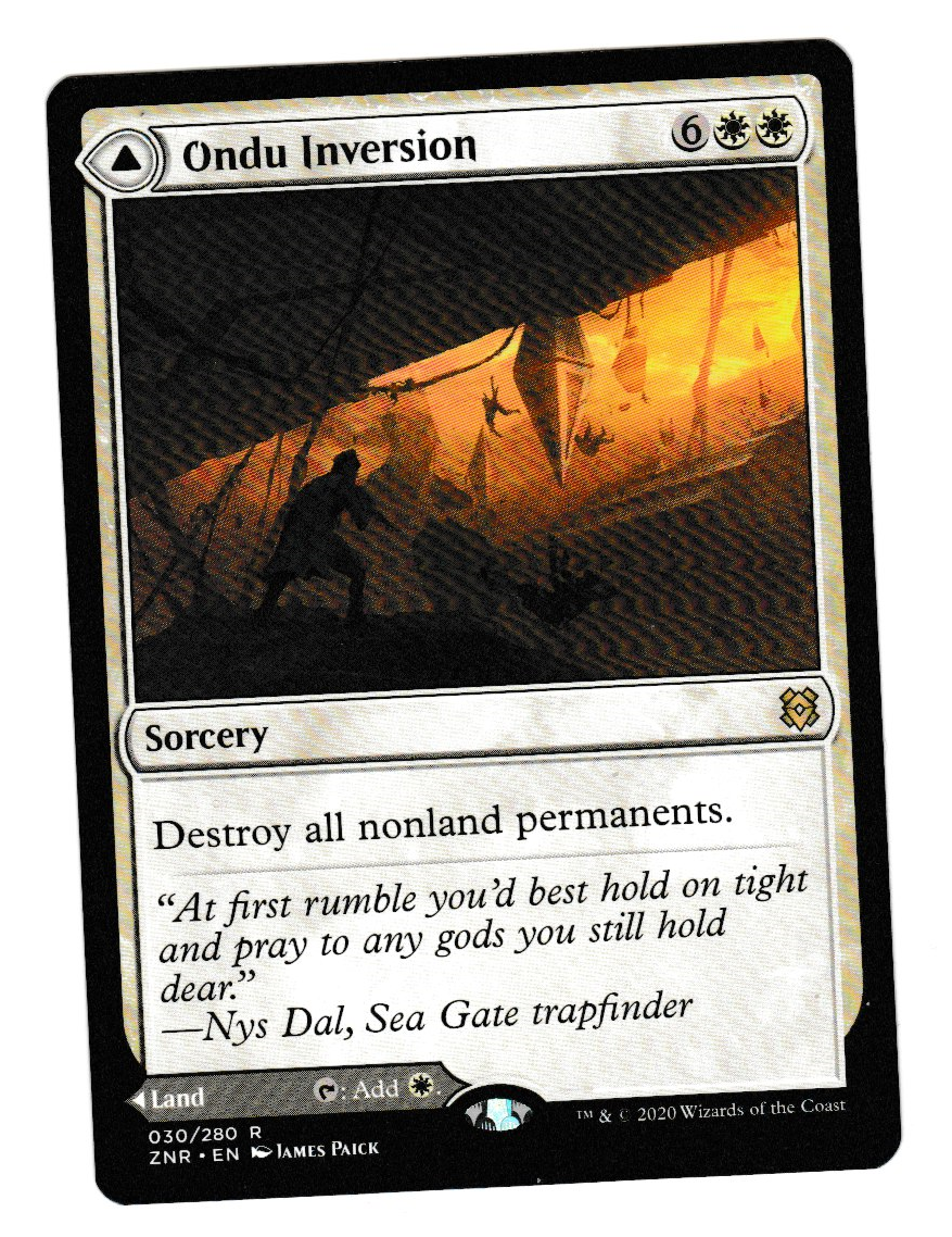 Zendikar Rising Ondu Inversion // Ondu Skyruins