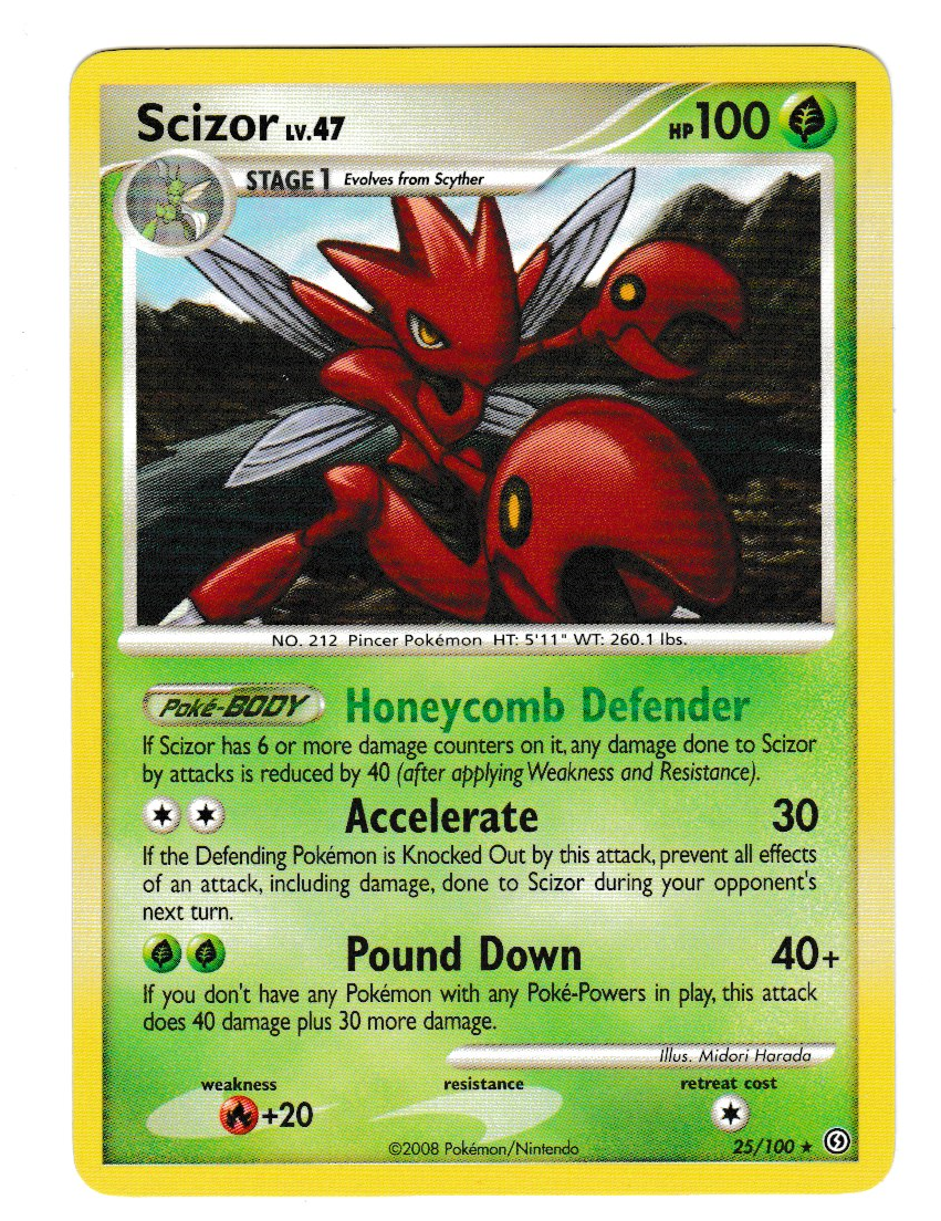 2008 Diamond & Pearl Stormfront #25/100 Scizor
