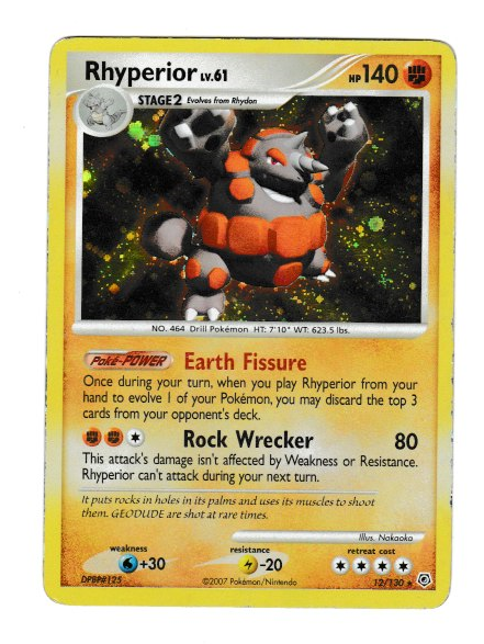 2007 Diamond & Pearl #12 Rhyperior