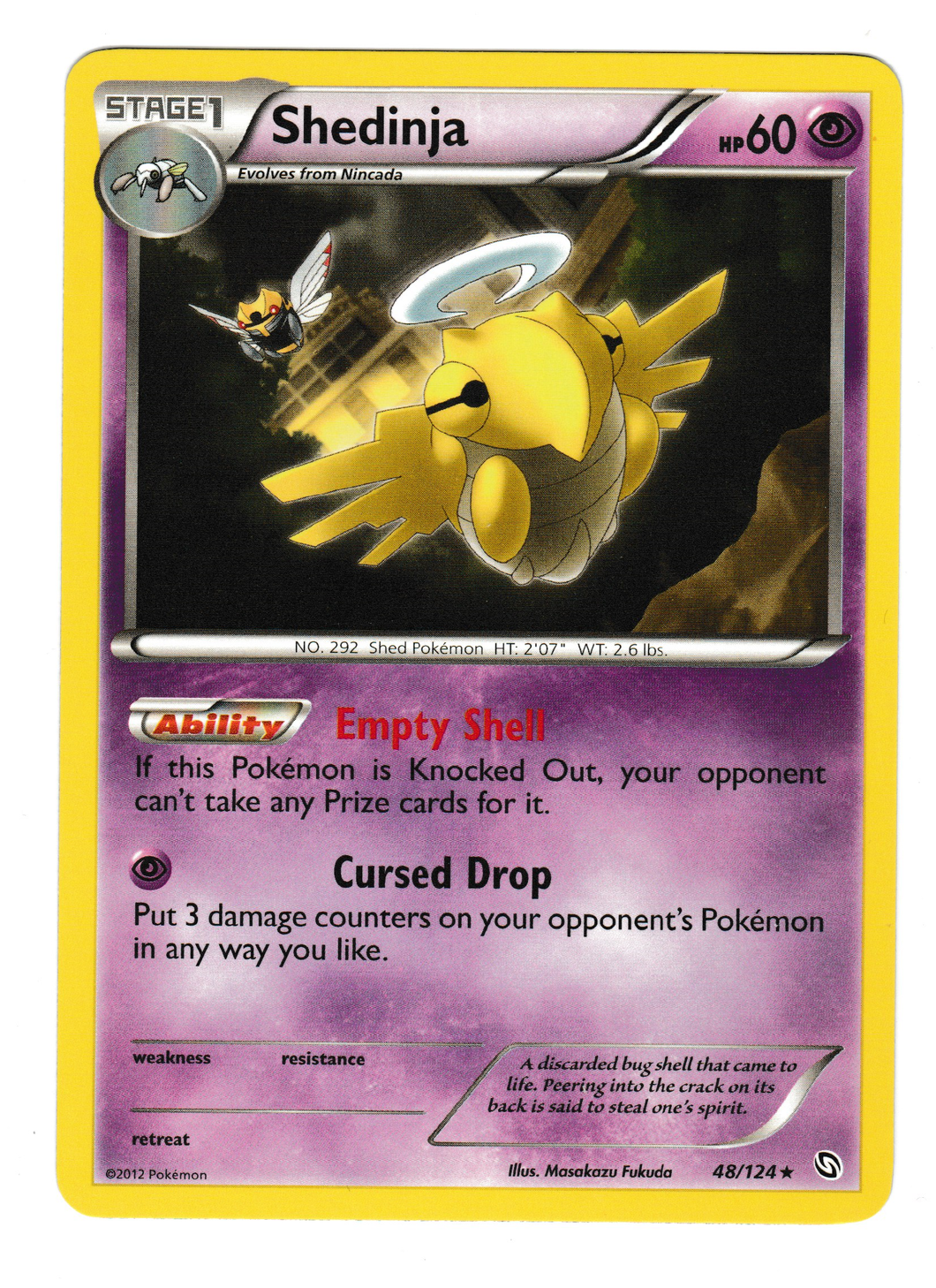 2012 Pokemon Dragons Exalted #48 Shedinja