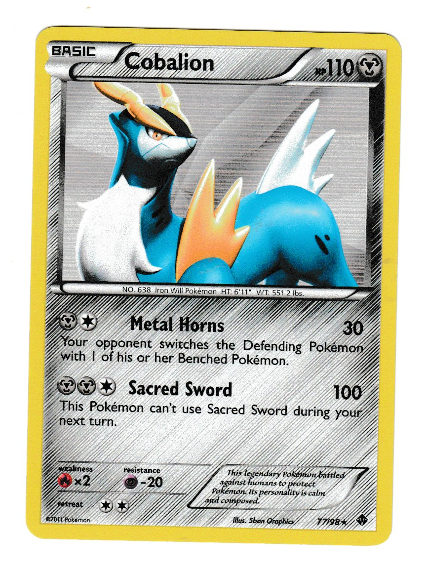 2011 Pokemon Emerging Powers #77 Cobalion