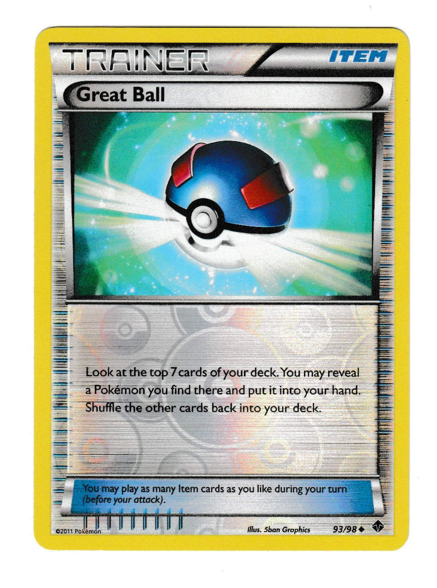2011 Pokemon Emerging Powers #93 Great Ball Reverse Foil