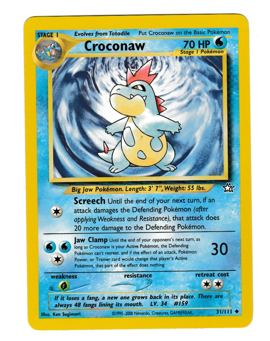 2000 Pokemon Neo Genesis #31 Croconaw