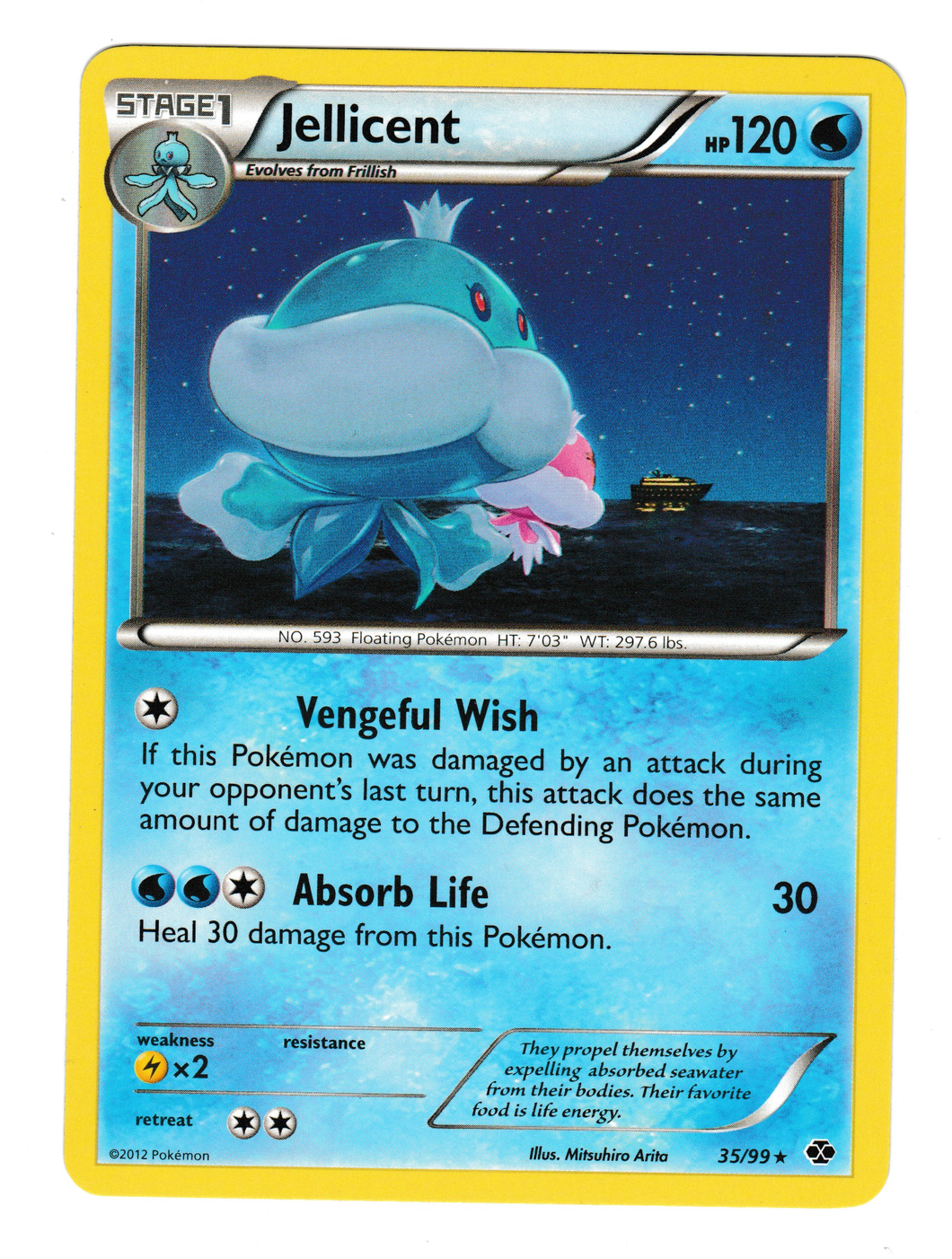2012 Pokemon Next Destinies #35 Jellicent