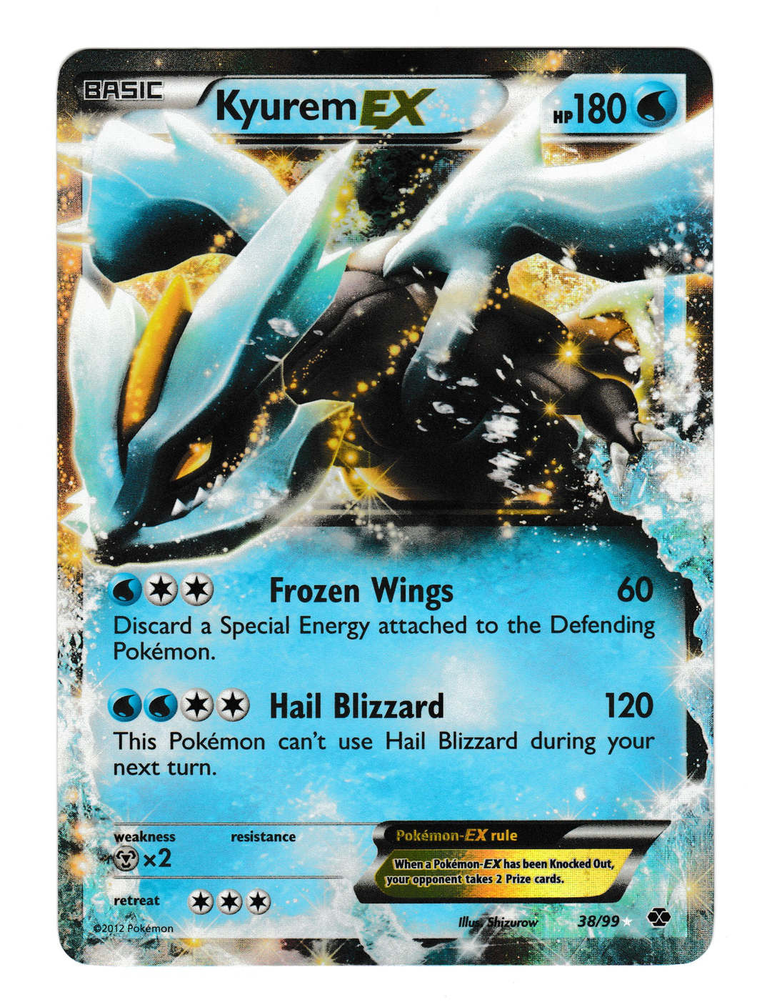 2012 Black and White Next Destinies #38 Kyurem EX