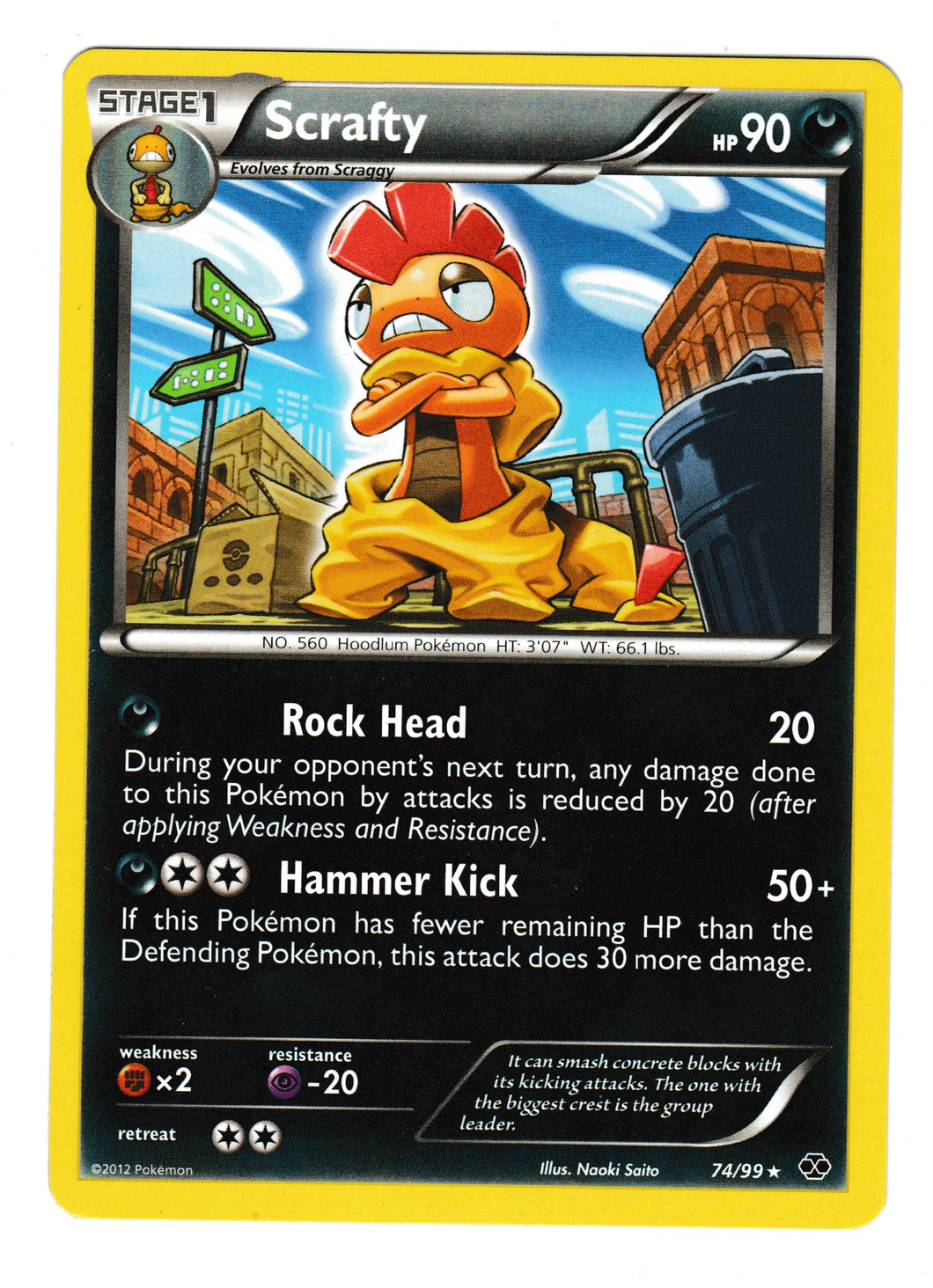 2012 Black and White Next Destinies #74 Scrafty Deck Exclusive