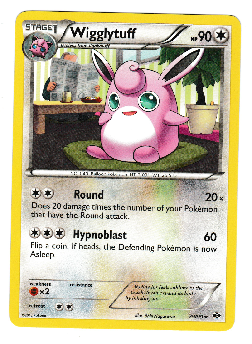 2012 Pokemon Next Destinies #79 Wigglytuff